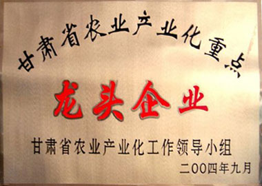 甘肃省农业产业化重点龙头企业